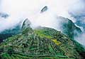 Die Inkafestung auf dem Machu Pichu in der Peru